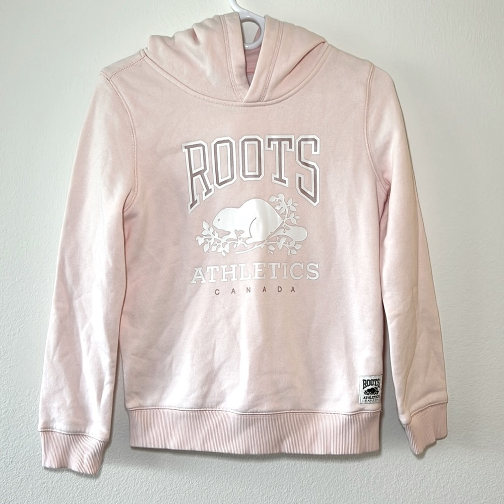 Roots Kids cute light pink hoodie